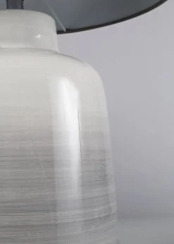 BHS Cherry Ombre Ceramic Table Lamp Grey (53cm x 32cm)