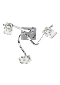 BHS Chrome Bella Flush Ceiling 3 Light (15cm x 45cm)