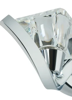 BHS Chrome Bella Twisted Wall 2 Light (12cm x 36cm)