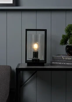 BHS Hardy Table Lamp Matt Black (27cm x 16cm)