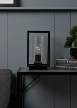 BHS Hardy Table Lamp Matt Black (27cm x 16cm)