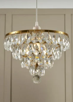 BHS Lighting Elianis Easyfit Brass (21cm x 30cm)