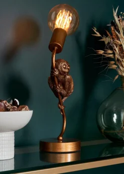 BHS Lighting Tree Tarsier Bronze Table Lamp (33cm x 12cm)