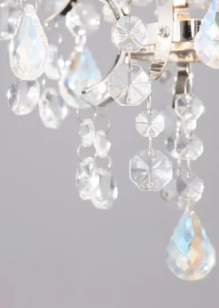 BHS Lisa Chrome Easy Fit Light Shade (28cm x 26cm x 26cm)