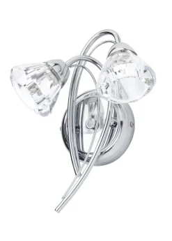 BHS Marianne Wall 2 Light Chrome (26cm x 21cm)