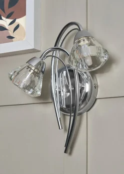 BHS Marianne Wall 2 Light Chrome (26cm x 21cm)