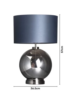 BHS Metro Table Lamp Smoke (57cm x 36.5cm)
