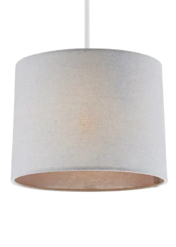 BHS Mira 25cm Linen Easyfit Shade Grey (19cm x 25cm)