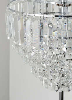 BHS Paladina Floor Lamp 3 Light Chrome (157cm x 47cm)