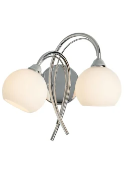 BHS Soni 2 Bulb Wall Light (23cm x 25cm x 20cm)