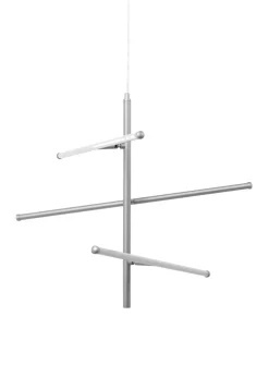 BHS Zaha LED Stick Ceiling Light Silver (Adjustable 59-171cm x 61cm)