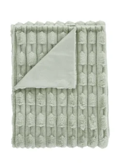Bianca Fine Linens So Soft Carved Faux Fur Blanket Throw (150x200 cm)