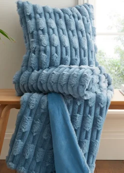 Bianca Fine Linens So Soft Carved Faux Fur Cushion (50x50cm)