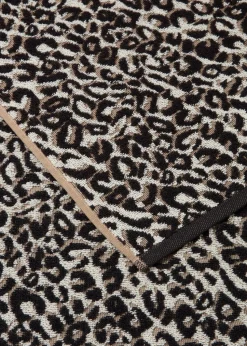 Black & Gold 100% Cotton Casa Leopard Print Towel