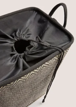 Black & Natural Laundry Rectangle ( 40x30xH55cm )