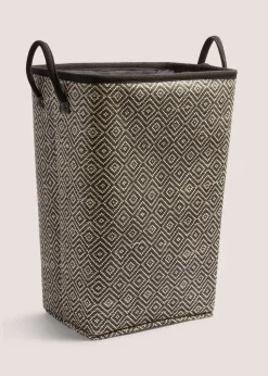 Black & Natural Laundry Rectangle ( 40x30xH55cm )