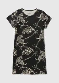 Black Animal Print Nightie