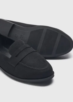 Black Basic Loafers