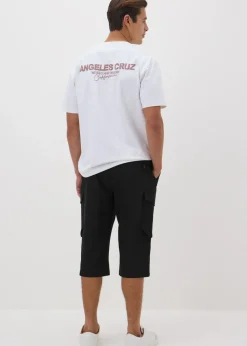 Black Belted 3/4 Trek Shorts