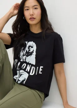 Black Blondie Monochrome Graphic T-Shirt