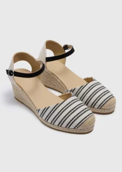 Black Closed Toes Espadrilles