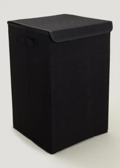 Black Collapsible Laundry Basket