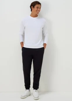 Black Essential Cuffed Joggers