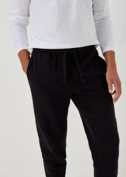 Black Essential Cuffed Joggers