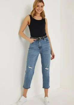 Black Essential Vest Top