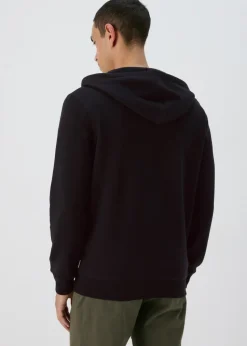 Black Essential Zip Up Hoodie