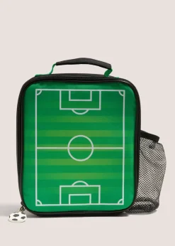 Black Football Field Lunch Bag & Snack Box