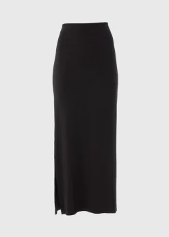Black Jersey Maxi Skirt