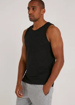 Black Jersey Vest Top