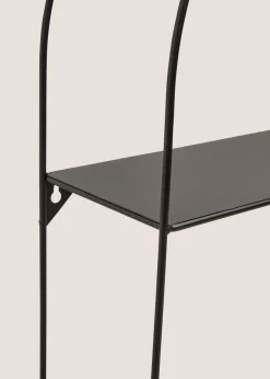 Black Metal Arch Shelf