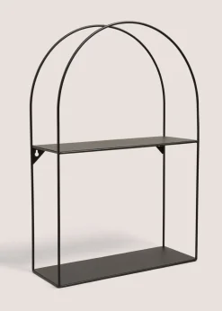 Black Metal Arch Shelf