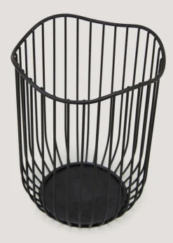 Black Organic Wire Utensil Pot