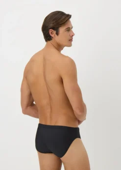 Black Plain Swim Briefs