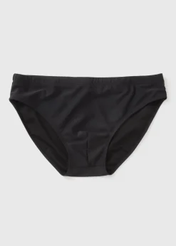 Black Plain Swim Briefs