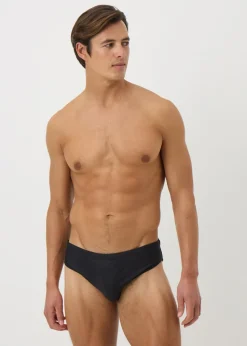 Black Plain Swim Briefs