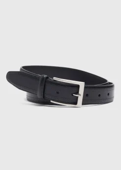 Black PU Brogue Belt