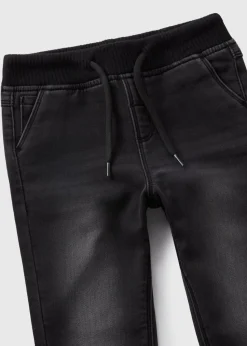 Black Ribbed Waist Jeans (1-7yrs)