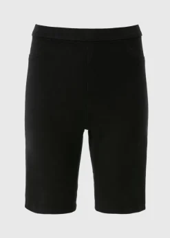 Black Rosie Knee Length Shorts