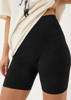 Black Seamless Cycling Shorts