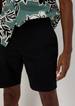 Black Slim Fit Chino Shorts