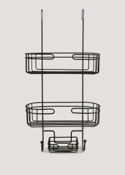 Black Slim Wire Storage Basket
