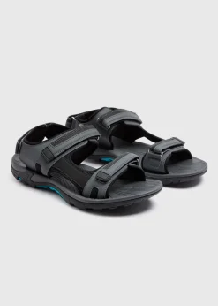 Black Sports Trek Sandals