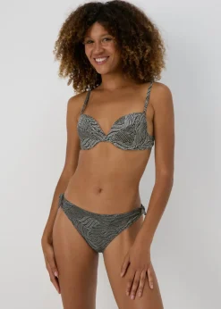 Black Spot Cupped Bikini Top