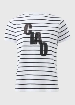 Black Stripe Ciao T-Shirt