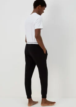 Black Stripe Jacquard Waistband Trousers
