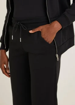 Black Tapered Drawstring Jogging Bottoms